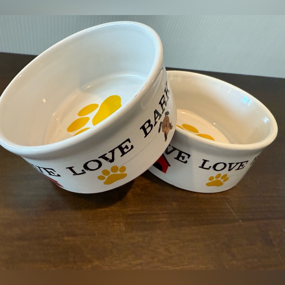 GIBSON-Set of 2 ceramic dog bowls - Picture 3 of 8